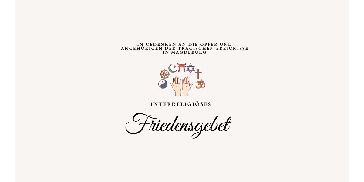 in Gedenken an die Opfer und Angehörigen deR tragischen Ereignisse in Magdeburg